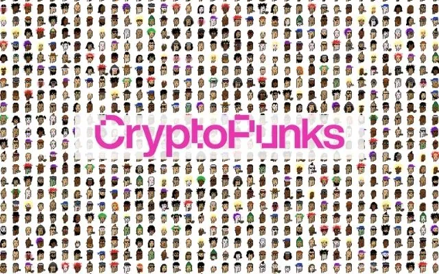 CrypoPunks Collection Collage with CryptoPunks Logo