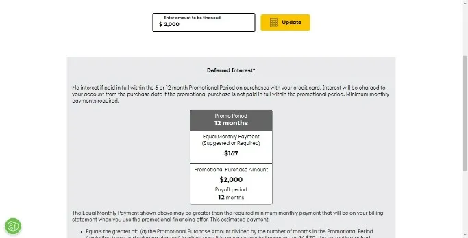 AAMCO Credit Card Interest Calculator Page