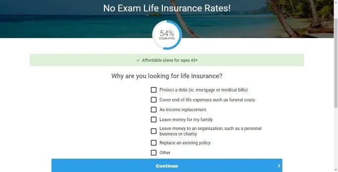 Otto Insurance Life Insurance Application Process Step 9
