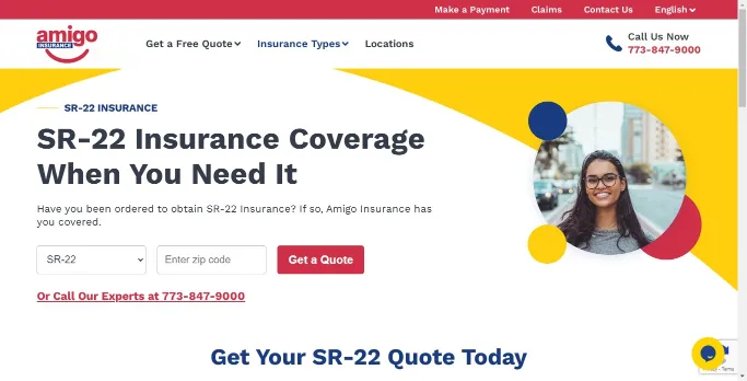 Amigo Insurance SR-22 Insurance Page